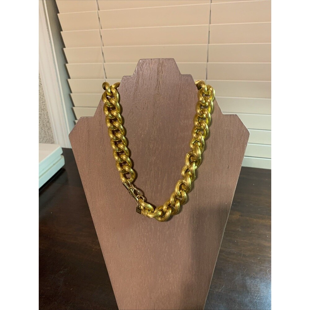 ANNE KLEIN GOLD TONE 1/2 " ROPE NECKLACE